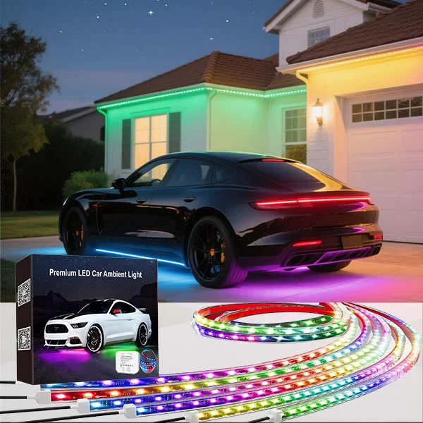 DC12V RGBIC Atmosphere Underbody Light Strip Smart LED Strip Light